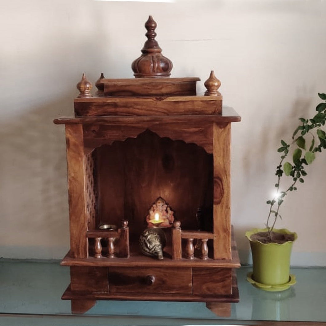 Wooden Temple/Mandir — Camellia ( Small )