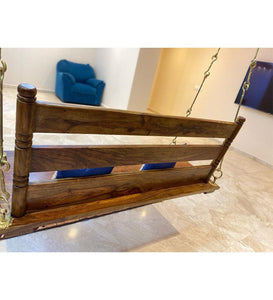 Wooden Swing/Jhula (Brass Coated)
